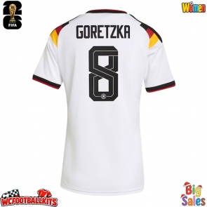 Germany Leon Goretzka #8 Replica Home Stadium Shirt for Women World Cup 2026 Short Sleeve